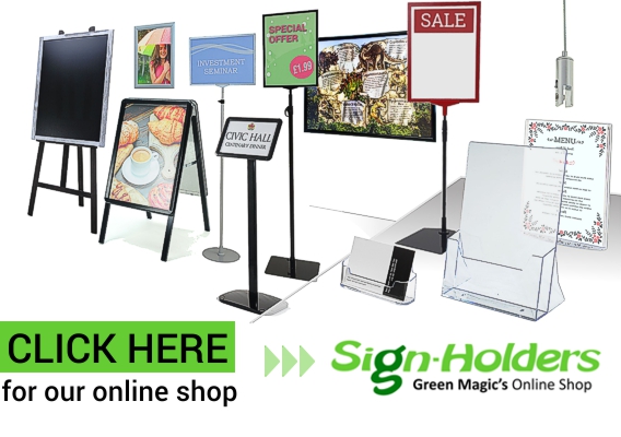 Pos Holders Display Of Posters Signs Banners Retail And