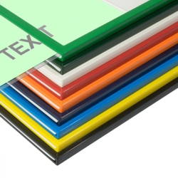 Plastic frames in a range of colours